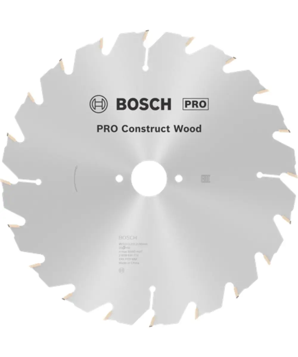 BOSCH list za stolnu kruznu pilu za gradevinsko drvo PRO Construct Wood 250 x 30 mm 20 zuba 01