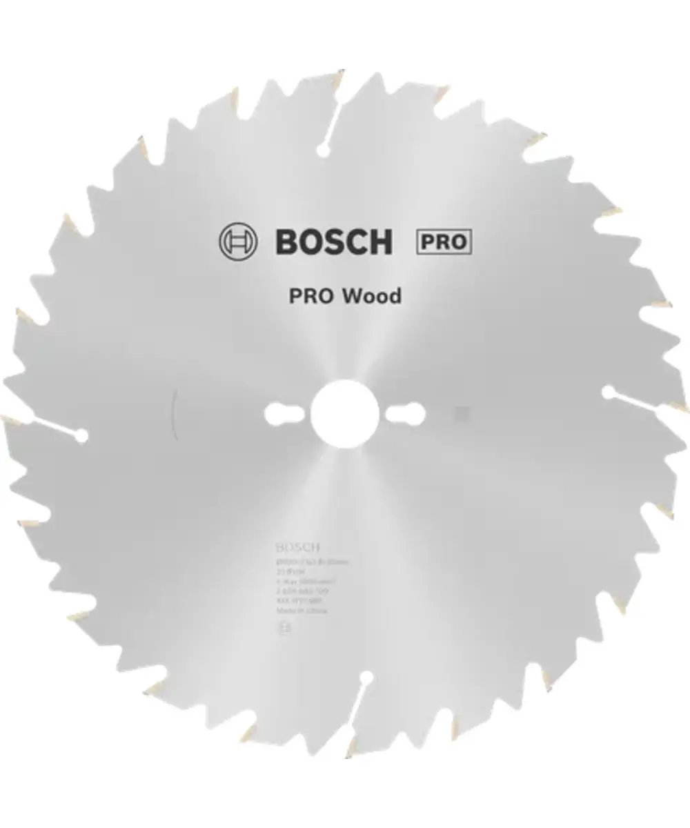 BOSCH list za stolnu kružnu pilu za grubi rez drva PRO Wood 300-700 mm BOSCH list za stolnu kruznu pilu za grubi rez drva PRO Wood 300 x 30 mm 20 zuba 01