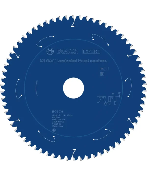 Bosch EXPERT laminirana ploča za kružnu pilu, 210-254 mm, 78 zuba.