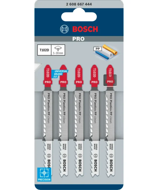 Bosch Pro T102D set za pilice za plastiku PP i PE, 5 kom.