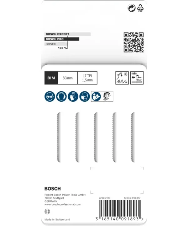 Bosch profesionalni set za ubodne pile sa komorama i oštricama.