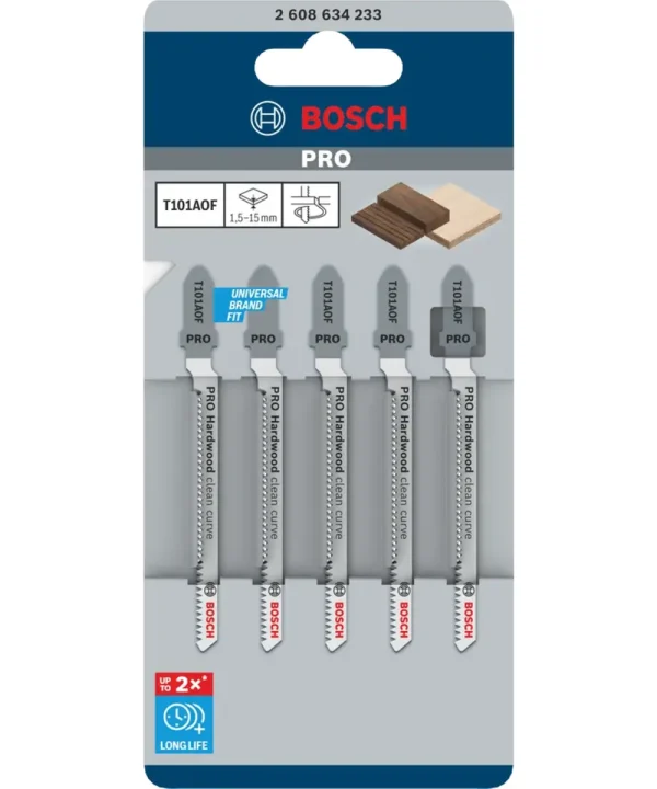 Bosch T101AOF ubodne pileće za tvrdo drvo PRO 5 kom set.